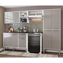 Ver imagem 1 de Cozinha Compacta Multimóveis Xangai Plus Fg2840 Com Armário E Balcão Branca/lacca Fumê