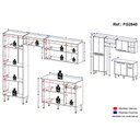 Ver imagem 5 de Cozinha Compacta Multimóveis Xangai Plus Fg2840 Com Armário E Balcão Branca/lacca Fumê
