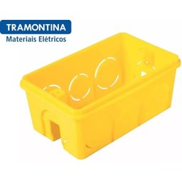 Kit com 50 Caixa de Luz para Embutir Parede Tramontina 4x2 - 3