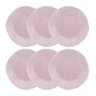 CONJUNTO 6 PRATOS RASOS 27,5CM RYO PINK SAND - OXFORD PORCELANAS - 1
