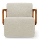 Ver imagem 5 de Poltrona Decorativa Orgânica Living Kavya Bouclê Off White - Desk Design