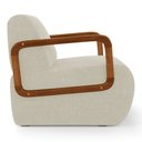 Ver imagem 6 de Poltrona Decorativa Orgânica Living Kavya Bouclê Off White - Desk Design