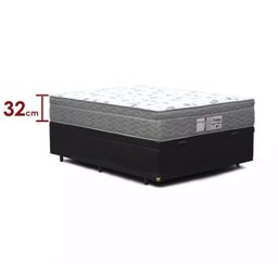 Cama Box com Baú Casal + Colchão de Molas Ensacadas - Probel - Evolution 138cm - Preto Preto - 5
