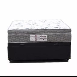 Cama Box com Baú Casal + Colchão de Molas Ensacadas - Probel - Evolution 138cm - Preto Preto - 7