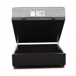 Cama Box com Baú Casal + Colchão de Molas Ensacadas - Probel - Evolution 138cm - Preto Preto - 6
