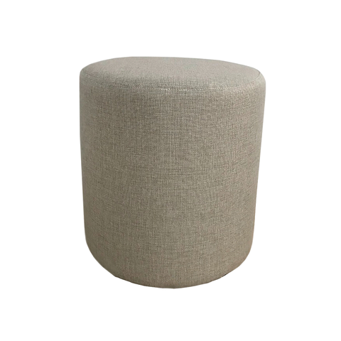 Puff Redondo Não É Segredo Linho Palha 40x45 Nspr08l - Fixo de Plástico