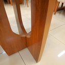 Ver imagem 2 de Conjunto Sala de Jantar Sala Roma 4 Lugares Tampo MDF e Vidro Off-White 130x90cm Bom Pastor Móveis
