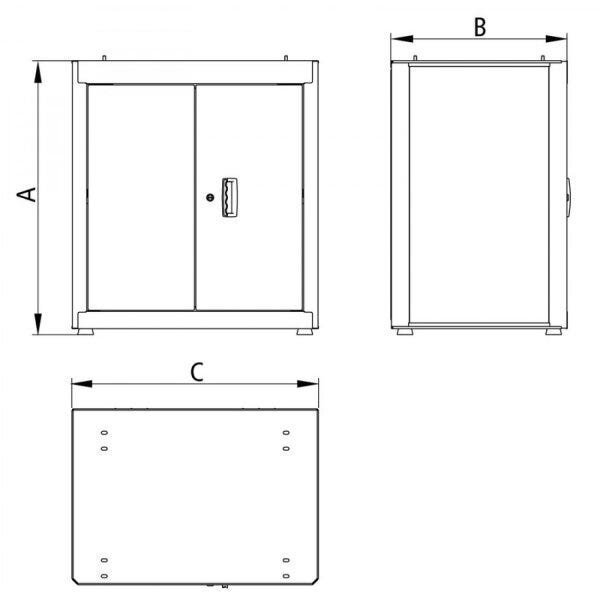 Armário Modular para Ferramentas 2 Portas Tramontina PRO - 3