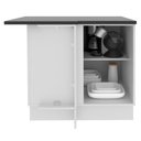 Ver imagem 4 de Balcão de Canto Madesa Acordes Glamy 100% MDF 1 Porta Branco