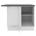 Ver imagem 3 de Balcão de Canto Madesa Acordes Glamy 100% MDF 1 Porta Branco