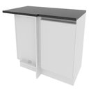 Ver imagem 6 de Balcão de Canto Madesa Acordes Glamy 100% MDF 1 Porta Branco