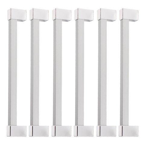 Kit 6 Puxador Alumínio Móveis Gaveta Armário Cozinha 320mm