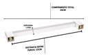 Ver imagem 2 de Kit 6 Puxador Alumínio Móveis Gaveta Armário Cozinha 320mm