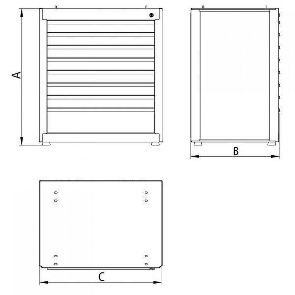 Armário Modular para Ferramentas 8 Gavetas Tramontina PRO - 3