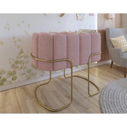 Berço Simples Moisés Moderno Mini Pés em Aço Criança Confortavél Quarto do Bebê New Baby Cor Rosa - 3