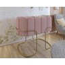 Berço Simples Moisés Moderno Mini Pés em Aço Criança Confortavél Quarto do Bebê New Baby Cor Rosa - 3