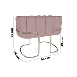 Berço Simples Moisés Moderno Mini Pés em Aço Criança Confortavél Quarto do Bebê New Baby Cor Rosa - 7