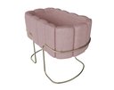 Ver imagem 5 de Berço Simples Moisés Moderno Mini Pés em Aço Criança Confortavél Quarto do Bebê New Baby Cor Rosa