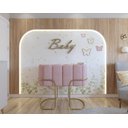Ver imagem 2 de Berço Simples Moisés Moderno Mini Pés em Aço Criança Confortavél Quarto do Bebê New Baby Cor Rosa