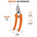 Ver imagem 5 de Tesoura de Poda Bypass Tramontina Profissional Aço Inox