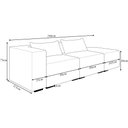 Ver imagem 4 de Sofá Versátil Sala de Estar Atlanta 298cm Modulado Linho Off White G52 - Gran Belo