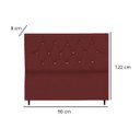 Ver imagem 3 de Cabeceira Solteiro Cama Box Estofada 90 Cm Suede Lisboa:bordô