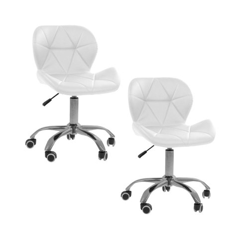 Cadeira Office Eiffel Slim Oficial Giratória - Branco - 2