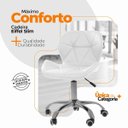 Ver imagem 4 de Cadeira Office Eiffel Slim Oficial Giratória - Branco - 2