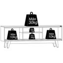 Ver imagem 7 de Rack Bancada Mundi 2 Portas para Tv de 75 Polegadas Cumaru/opala