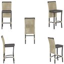 Ver imagem 5 de Mesa Bistro e 4 Banquetas Roma Preta Corda Náutica 11 Rami