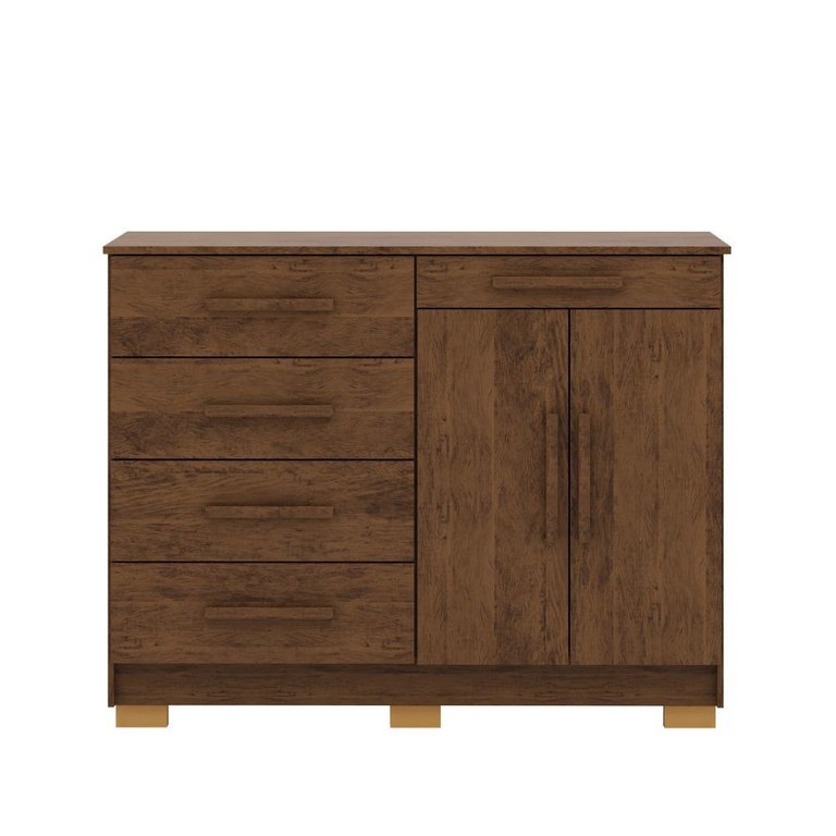 Comoda Sirius 2 Portas 5 Gavetas 20019-71 Vila Rica