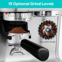 Ver imagem 4 de Casabrews Máquina de Espresso com Moedor e Vaporizador de Leite (prata)