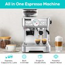 Ver imagem 2 de Casabrews Máquina de Espresso com Moedor e Vaporizador de Leite (prata)