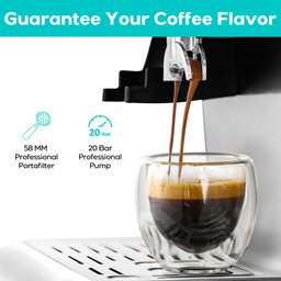 Casabrews Máquina de Espresso com Moedor e Vaporizador de Leite (prata) - 3