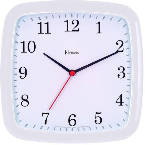 Relógio de Parede Herweg Plástico Herweg 6638 23,6cm Branco