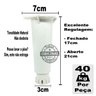 Kit 10 Peças - Pé Branco para Armário Itatiaia Genérico de 17 a 21cm - 2