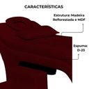 Ver imagem 4 de Maca Estofada Estética Botonê 70 Cm Sobrancelha Cilios Cor:bordo