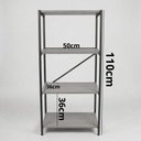 Ver imagem 3 de Kit Mesa L com Prateleira + Estante 4 Prateleiras