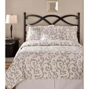 Ver imagem 1 de Kit Colcha Queen Adora Branco e Bege - Qaza