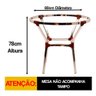 Mesa Ascoli em Alumínio 70cm Altura X 80cm - 2