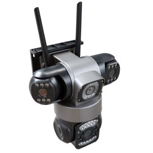 Camera de Segurança Lente Tripla 360 Graus Wifi App Sensor de Presença Movimento Microfone Visao Not