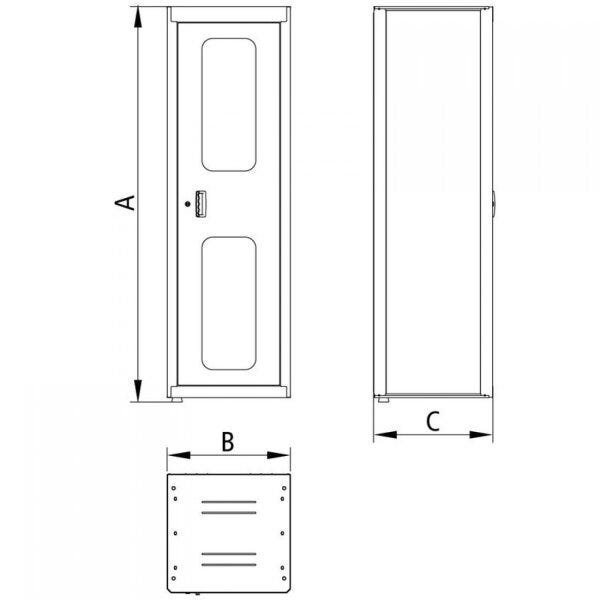 Armário Modular para Ferramentas 1 Porta e Visor Tramontina PRO - 3