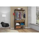 Ver imagem 1 de Guarda Roupa Aberto 2 Gavetas com Nichos e Prateleira Paris Closet Preto/demolição - Artefamol