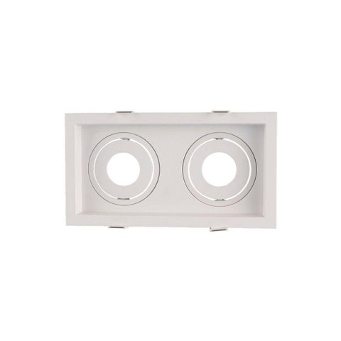 Spot de Embutir Recuado Astraled Berenices para 2 Lâmpadas Par 20 Branco Sp-7638