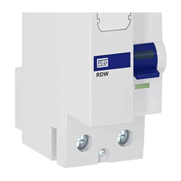 DISJUNTOR INTERRUPTOR RESIDUAL DR WEG RDW 30MA 63-A 2 POLOS - WEG - 3