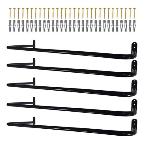 5 Expositores Cabideiro Arara 1m Loja Residência Closet Aço Suporte Acabamento Moderno