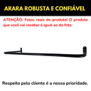Ver imagem 7 de 5 Expositores Cabideiro Arara 1m Loja Residência Closet Aço Suporte Acabamento Moderno