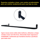 Ver mais imagens de 5 Expositores Cabideiro Arara 1m Loja Residência Closet Aço Suporte Acabamento Moderno