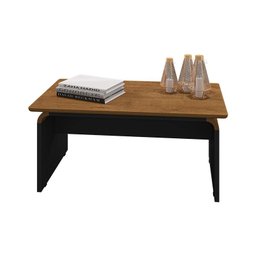 Mesa de Centro Sala de Estar Lilibeth Naturale/Preto Fosco - 2