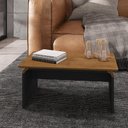 Ver imagem 1 de Mesa de Centro Sala de Estar Lilibeth Naturale/Preto Fosco